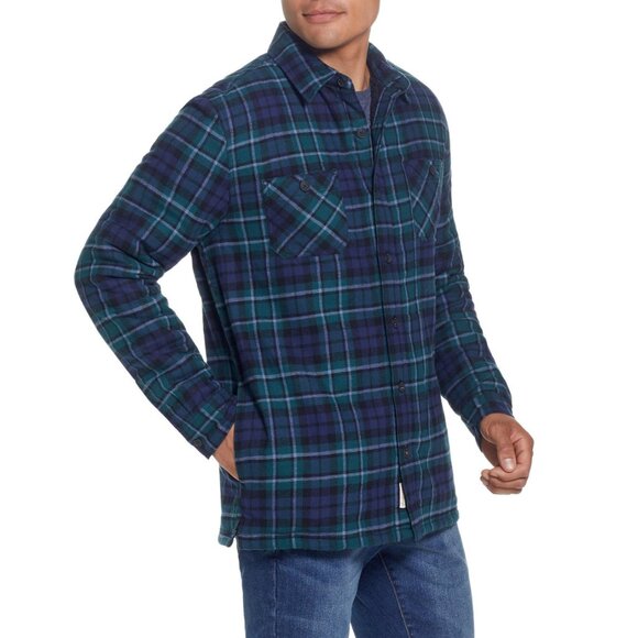 WEATHERPROOF VINTAGE Men's Sherpa Lined Flannel Shirt Jacket Size M - Picture 4 of 7